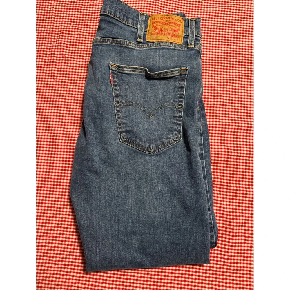 Levi Strauss Co 502 Mens Jeans Blue W38 L32 Straight Fit Classic Denim
